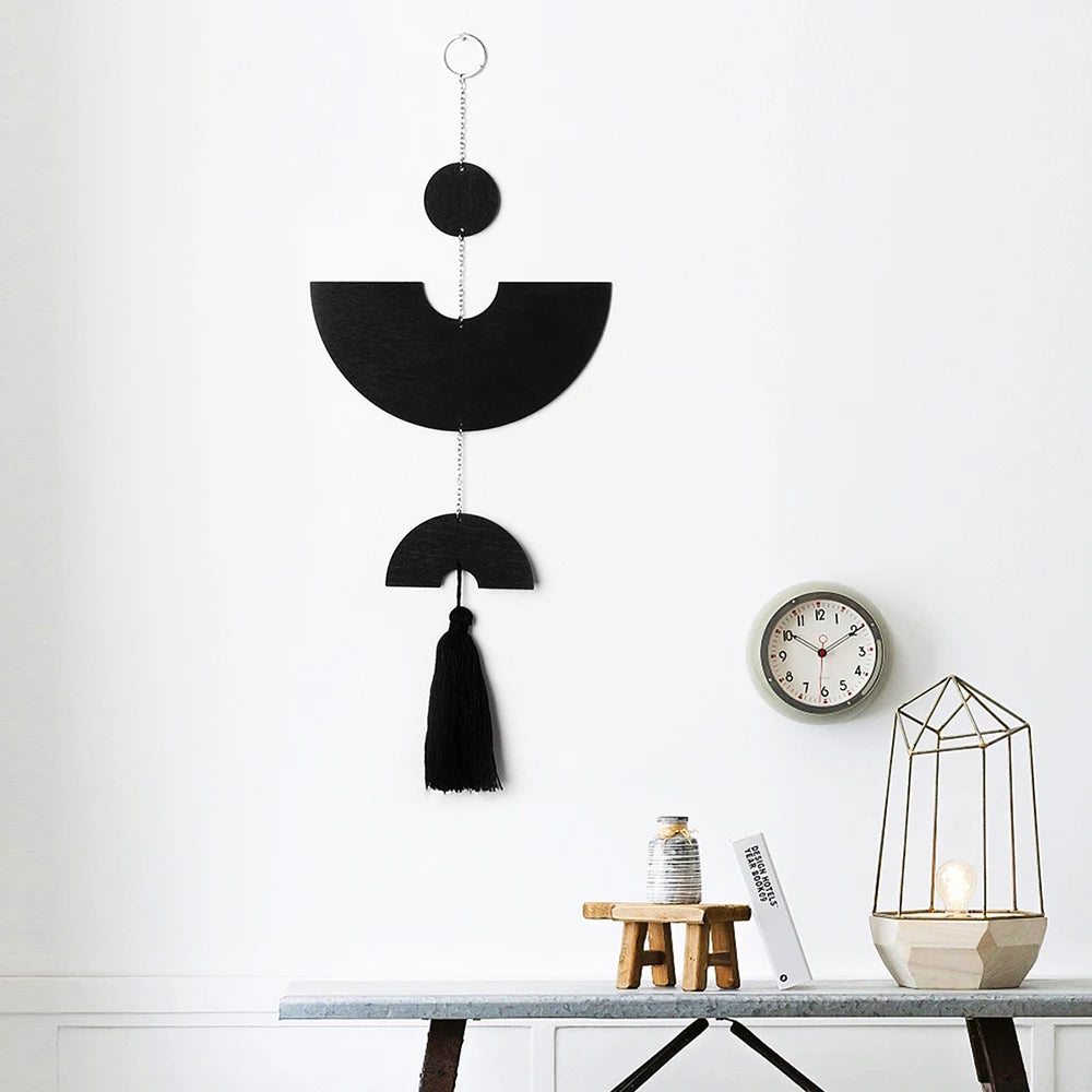 Noir Boho Macramé Wall Hanging