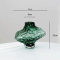 Ancient-Style Canyon Glass Vase – Elegant Home & Flower Décor