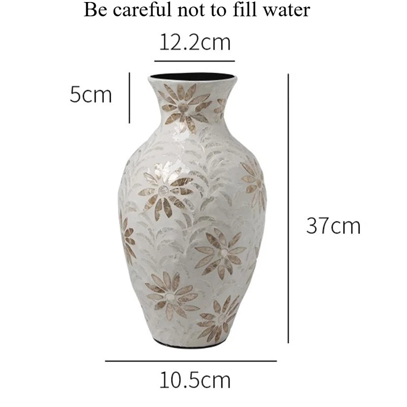Vintage Ceramic Table Vase – Elegant Flower Arrangement Décor