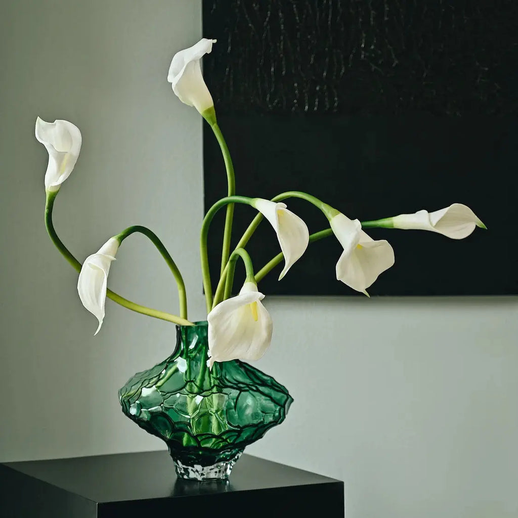 Ancient-Style Canyon Glass Vase – Elegant Home & Flower Décor