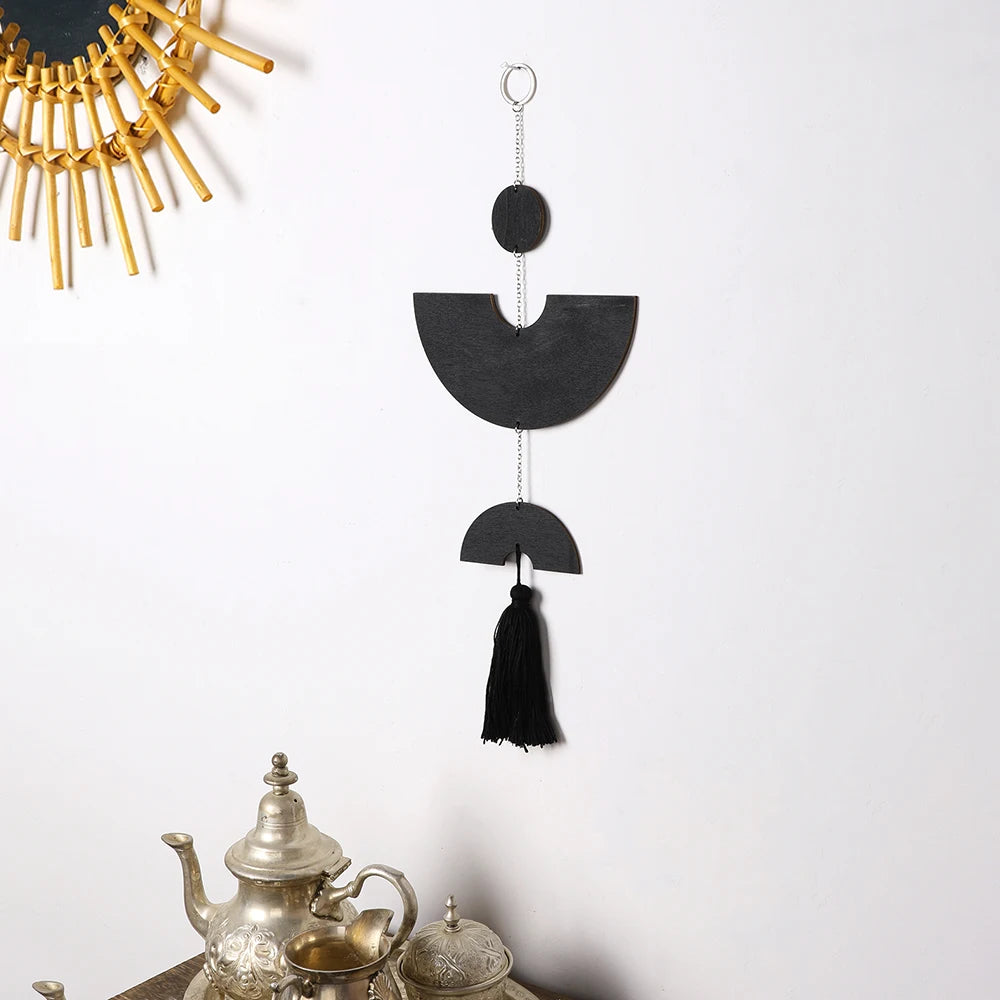 Noir Boho Macramé Wall Hanging