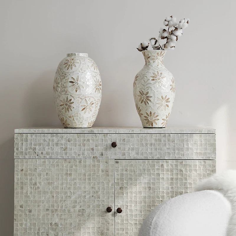 Vintage Ceramic Table Vase – Elegant Flower Arrangement Décor